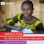 ประชาสัมพันธ์ รางวัล UNESCO Prize for Girls’ and Woman’ Education ประจำปี 2023